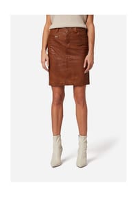 RICANO Damen Lederrock 0132 Skirt, feiner Bleistift-Rock mit Fronttaschen und Reißverschluss Bild 1